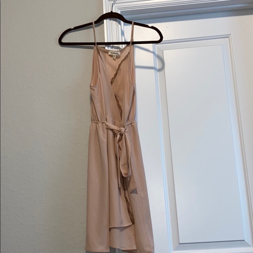 Montessori Blush Tie Dress